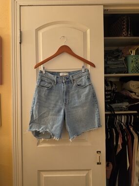 Abercrombie & Fitch Light Blue Denim Jean Shorts
